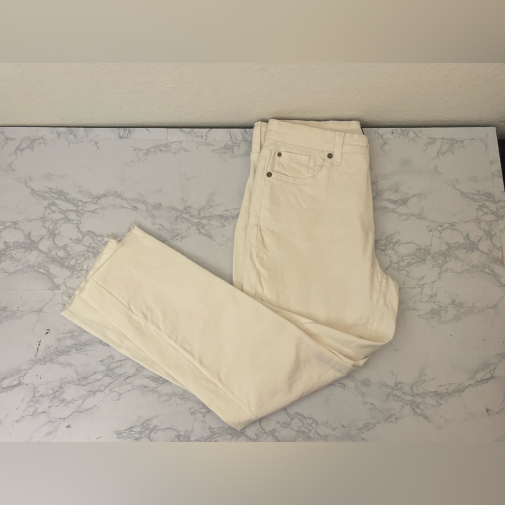 Jones New York Woman’s 6 Lexington  Skinny ankle  Stretch Jeans Pants White